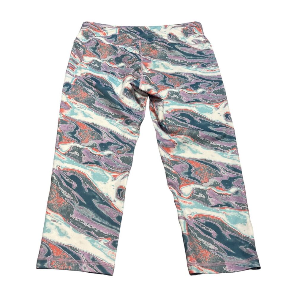 Pro-player Capri Leggings Women's Medium Multicolor Tie-Dye Stretch Performance - Picture 2 of 6